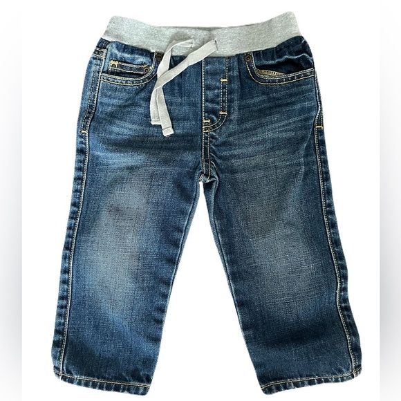 Tucker + Tate Blue and Gray Jeans with Adjustable Waistband - Picture 1 of 1